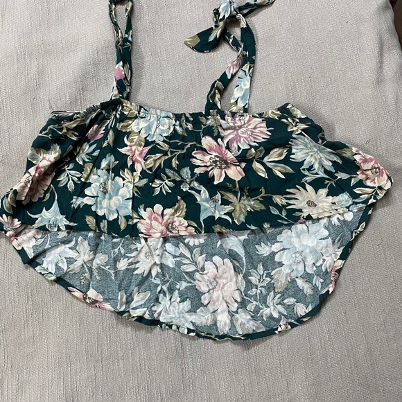 High low floral tank top - Picture 2 of 4